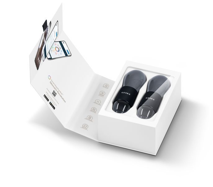 Подвійний масажер для очей GESKE Cool & Warm Duo Eye Massager 7 в 1, black HB0319