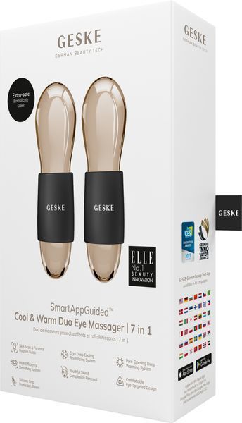 Подвійний масажер для очей GESKE Cool & Warm Duo Eye Massager 7 в 1, gray HB0320