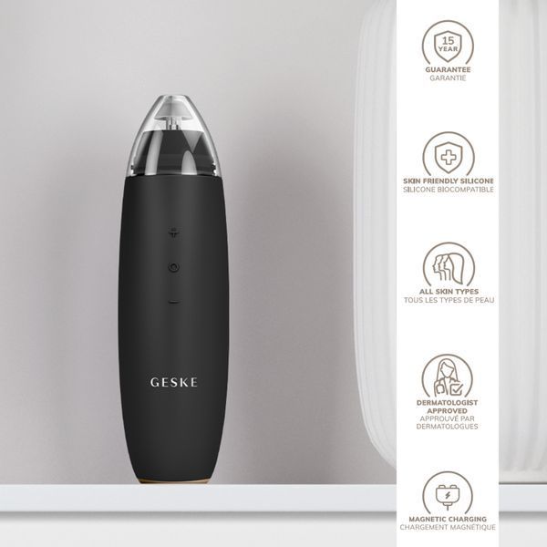 Мікродермабразійний пристрій для видалення чорних цяток GESKE MicroDermabrasion Blackhead Remover 7 в 1, gray HB0567