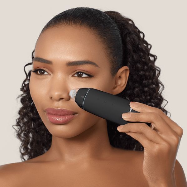 Мікродермабразійний пристрій для видалення чорних цяток GESKE MicroDermabrasion Blackhead Remover 7 в 1, gray HB0567