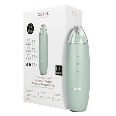Мікродермабразійний пристрій для видалення чорних цяток GESKE MicroDermabrasion Blackhead Remover 7 в 1, green HB0568