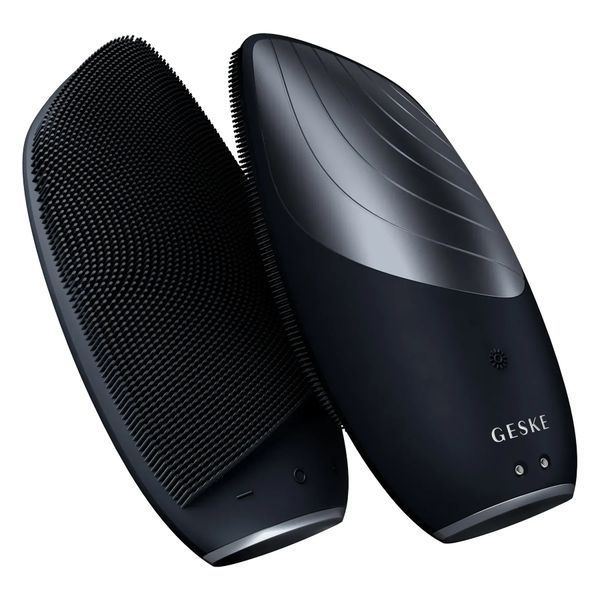 Электронная звуковая термо щетка для лица GESKE Sonic Thermo Facial Brush 6 в 1, black HB0080