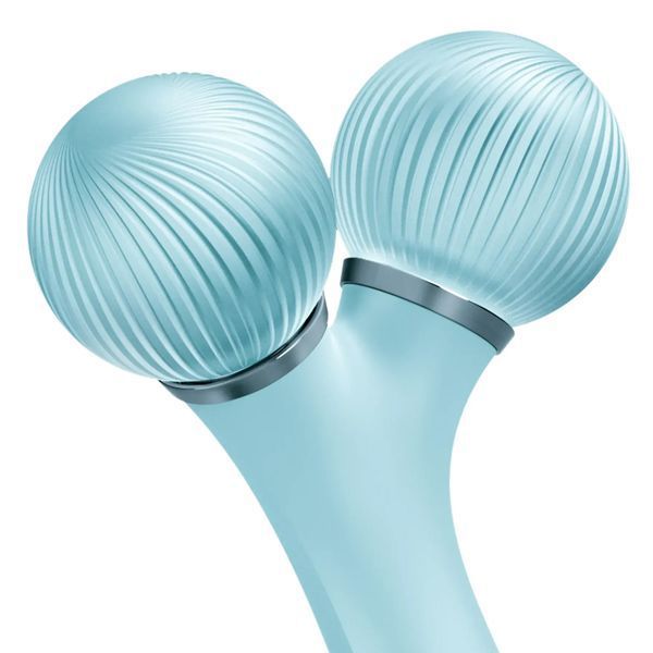 Электронный ультразвуковой ролик для лица GESKE Sonic Facial Roller 4 в 1, turquoise HB0180