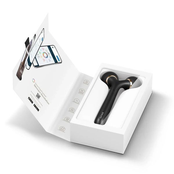 Електронний ультразвуковий ролик для обличчя та тіла GESKE Sonic Facial & Body Roller 4 в 1, gray HB0030