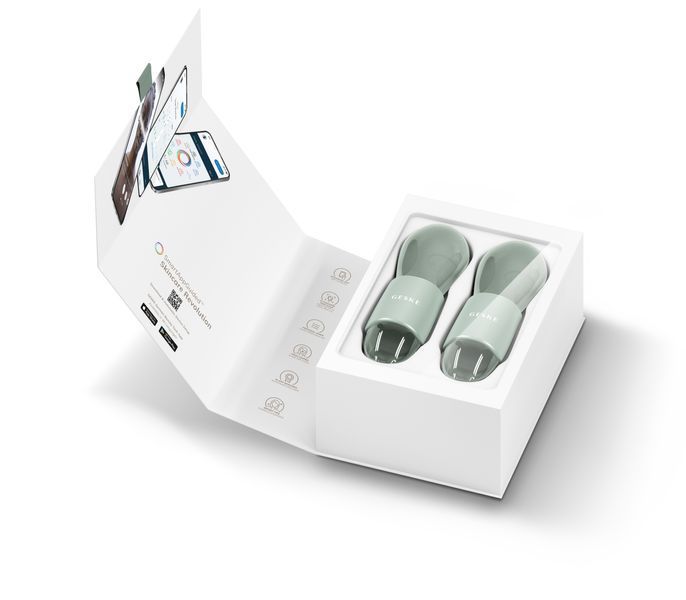Подвійний масажер для очей GESKE Cool & Warm Duo Eye Massager 7 в 1, green HB0321