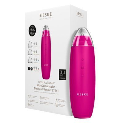 Мікродермабразійний пристрій для видалення чорних цяток GESKE MicroDermabrasion Blackhead Remover 7 в 1, magenta HB0569