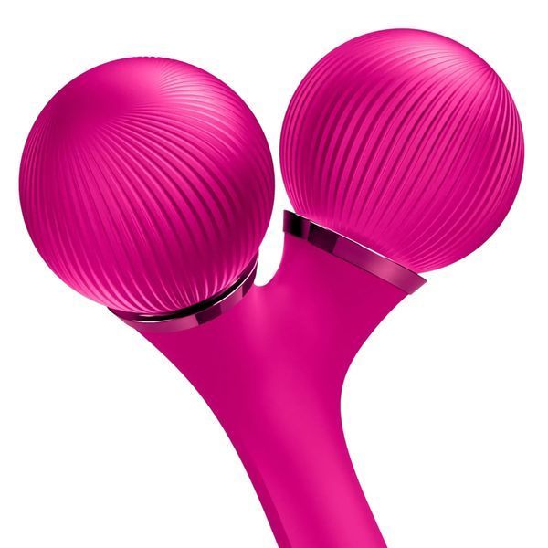 Электронный ультразвуковой ролик для лица и тела GESKE Sonic Facial & Body Roller 4 в 1, magenta HB0031