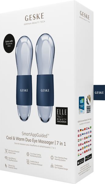Подвійний масажер для очей GESKE Cool & Warm Duo Eye Massager 7 в 1, midnight HB0323