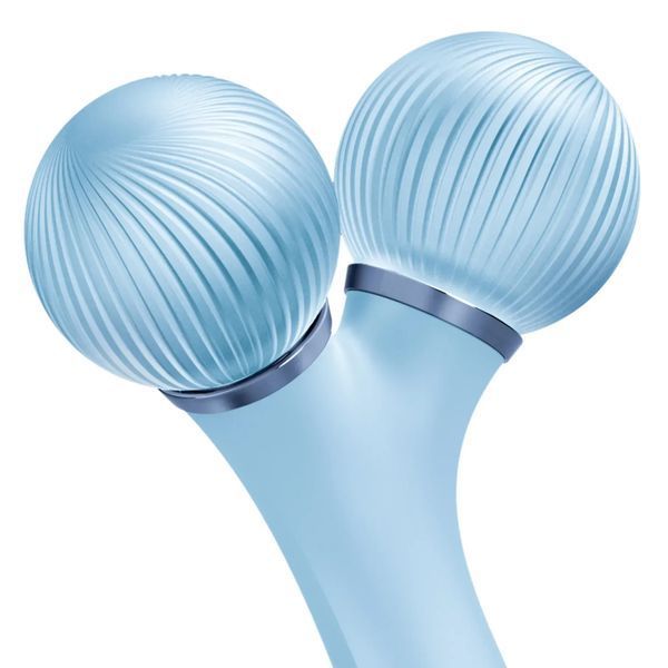 Электронный ультразвуковой ролик для лица GESKE Sonic Facial Roller 4 в 1, aquamarine HB0182