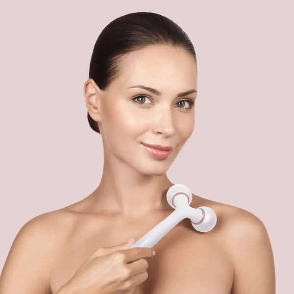 Електронний ультразвуковий ролик для обличчя та тіла GESKE Sonic Facial & Body Roller 4 в 1, starlight HB0032