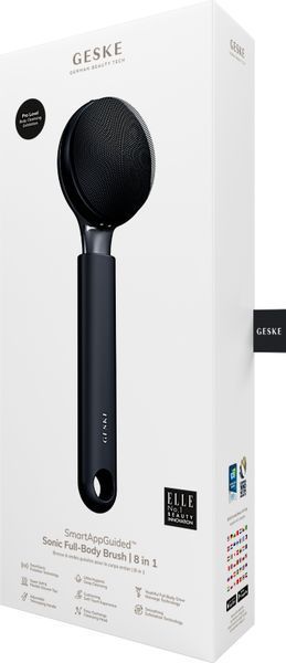 Ультразвукова щітка для всього тіла GESKE Sonic Full-Body Brush & Intensive Exfoliator 8 в 1, black HB0374