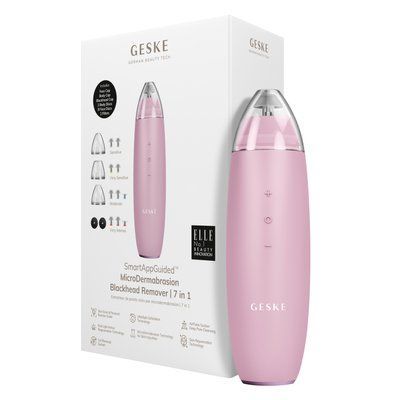Мікродермабразійний пристрій для видалення чорних цяток GESKE MicroDermabrasion Blackhead Remover 7 в 1, pink HB0571