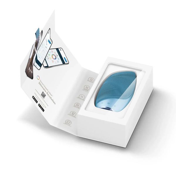 Електронна звукова термо щітка для обличчя GESKE Sonic Thermo Facial Brush 6 в 1, aquamarine HB0083