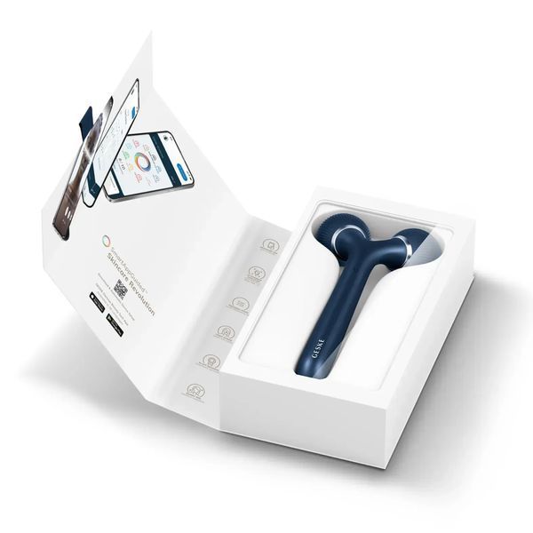 Електронний ультразвуковий ролик для обличчя та тіла GESKE Sonic Facial & Body Roller 4 в 1, midnight HB0033