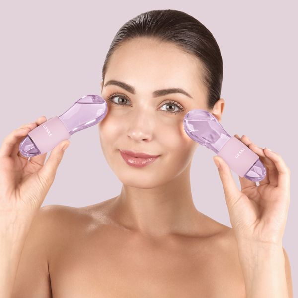 Подвійний масажер для очей GESKE Cool & Warm Duo Eye Massager 7 в 1, pink HB0324