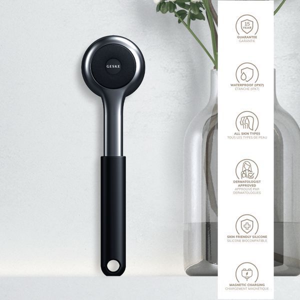 Ультразвукова щітка для всього тіла GESKE Sonic Full-Body Brush & Intensive Exfoliator 8 в 1, black HB0374