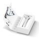 Электронный ультразвуковой ролик для лица GESKE Sonic Facial Roller 4 в 1, white HB0183 фото 9