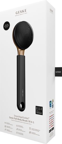 Ультразвуковая щетка для всего тела GESKE Sonic Full-Body Brush & Intensive Exfoliator 8 в 1, gray HB0375