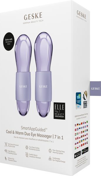 Двойной массажер для глаз GESKE Cool & Warm Duo Eye Massager 7 в 1, purple HB0325