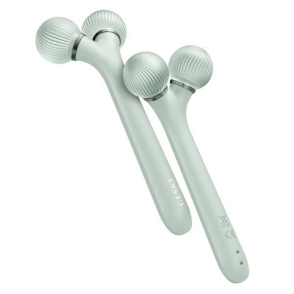 Электронный ультразвуковой ролик для лица GESKE Sonic Facial Roller 4 в 1, green HB0184