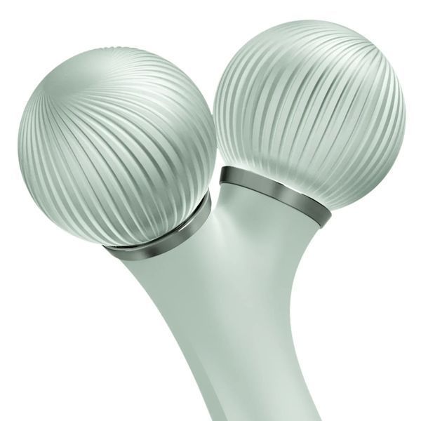 Электронный ультразвуковой ролик для лица GESKE Sonic Facial Roller 4 в 1, green HB0184