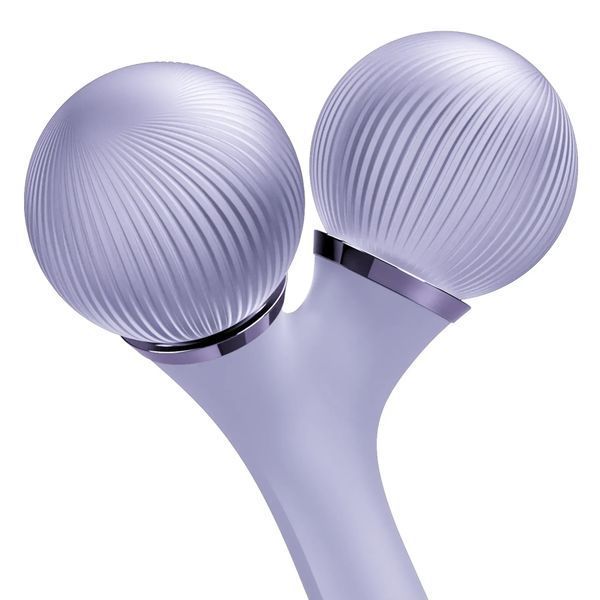 Електронний ультразвуковий ролик для обличчя та тіла GESKE Sonic Facial & Body Roller 4 в 1, violet HB0034