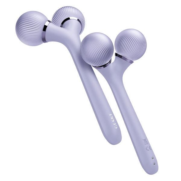 Електронний ультразвуковий ролик для обличчя та тіла GESKE Sonic Facial & Body Roller 4 в 1, violet HB0034