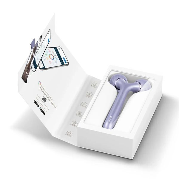 Електронний ультразвуковий ролик для обличчя та тіла GESKE Sonic Facial & Body Roller 4 в 1, violet HB0034