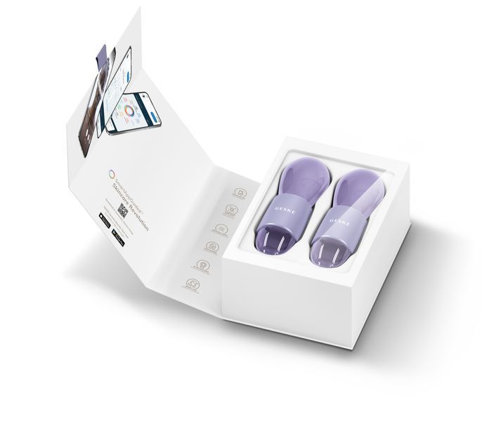 Двойной массажер для глаз GESKE Cool & Warm Duo Eye Massager 7 в 1, purple HB0325