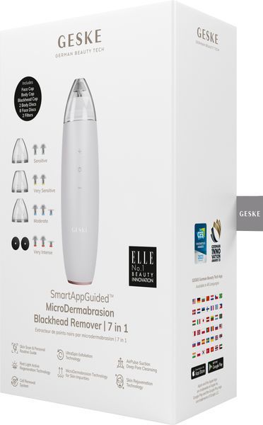 Микродермабразионное устройство для удаления черных точек GESKE MicroDermabrasion Blackhead Remover 7 в 1, starlight HB0573