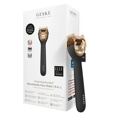 Електронний ролер для обличчя з мікроголками GESKE MicroNeedle Face Roller 9 в 1, gray HB0185