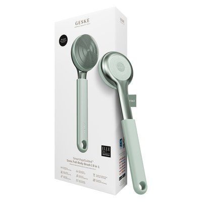 Ультразвукова щітка для всього тіла GESKE Sonic Full-Body Brush & Intensive Exfoliator 8 в 1, green HB0376