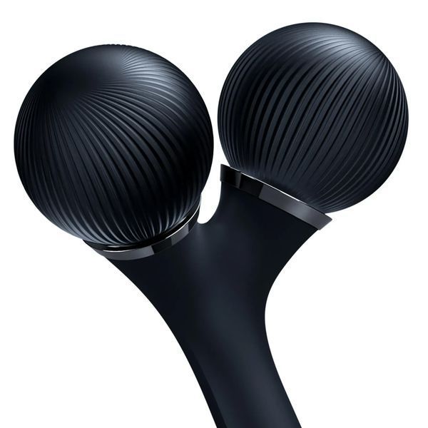 Електронний ультразвуковий ролик для обличчя та тіла GESKE Sonic Facial & Body Roller 4 в 1, black HB0035