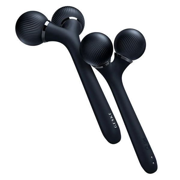 Електронний ультразвуковий ролик для обличчя та тіла GESKE Sonic Facial & Body Roller 4 в 1, black HB0035