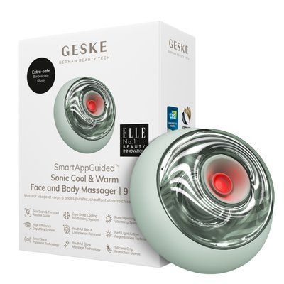 Масажер для обличчя та тіла GESKE Sonic Cool & Warm Face and Body Massager 9 в 1 green HB0277