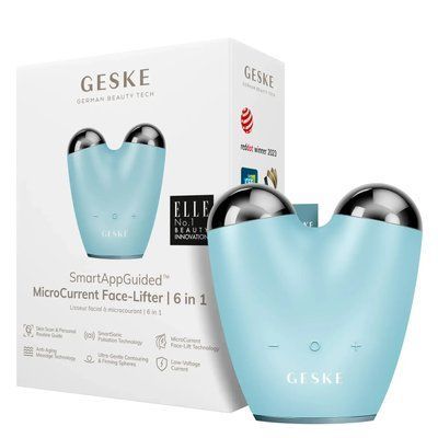Мікрострумовий підтягувач шкіри обличчя GESKE MicroCurrent Face-Lifter 6 в 1, turquoise HB0136