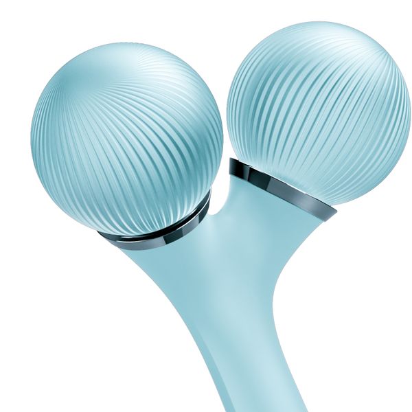 Електронний ультразвуковий ролик для обличчя та тіла  GESKE Sonic Facial & Body Roller 4 в 1, turquoise HB0036 фото