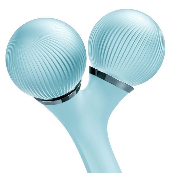 Електронний ультразвуковий ролик для обличчя та тіла  GESKE Sonic Facial & Body Roller 4 в 1, turquoise HB0036