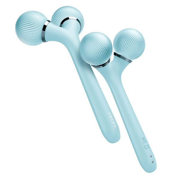 Електронний ультразвуковий ролик для обличчя та тіла  GESKE Sonic Facial & Body Roller 4 в 1, turquoise HB0036
