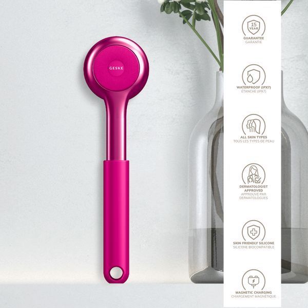 Ультразвукова щітка для всього тіла GESKE Sonic Full-Body Brush & Intensive Exfoliator 8 в 1, magenta HB0377