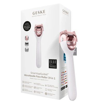 Електронний ролер для обличчя з мікроголками GESKE MicroNeedle Face Roller 9 в 1, starlight HB0187