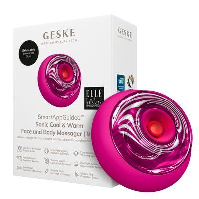 Масажер для обличчя та тіла GESKE Sonic Cool & Warm Face and Body Massager 9 в 1 magenta HB0278