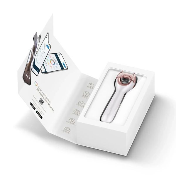 Электронный роллер для лица с микроиглами GESKE MicroNeedle Face Roller 9 в 1, starlight HB0187