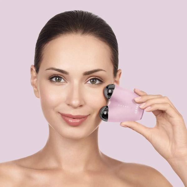Микротоковый подтягиватель кожи лица GESKE MicroCurrent Face-Lifter 6 в 1, pink HB0137