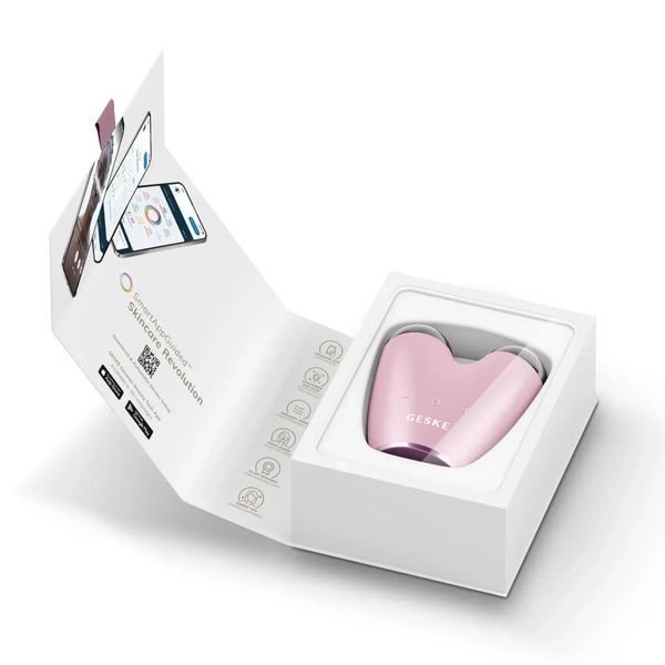 Микротоковый подтягиватель кожи лица GESKE MicroCurrent Face-Lifter 6 в 1, pink HB0137