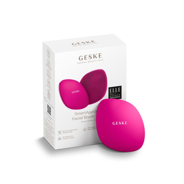 Щітка для обличчя GESKE Facial Brush 4 в 1, magenta HB0043 фото