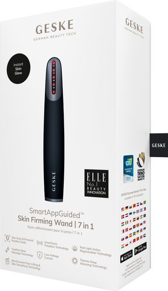 Пристрій для зміцнення і тонізації шкіри обличчя GESKE Skin Firming Wand 7 в 1, black HB0427