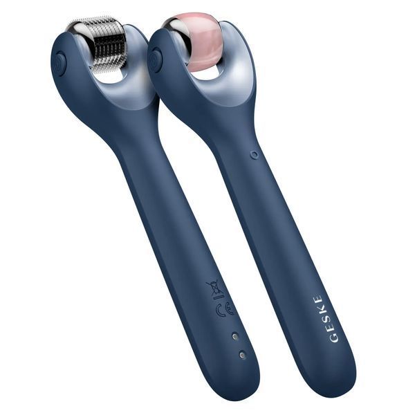 Электронный роллер для лица с микроиглами GESKE MicroNeedle Face Roller 9 в 1, midnight HB0188