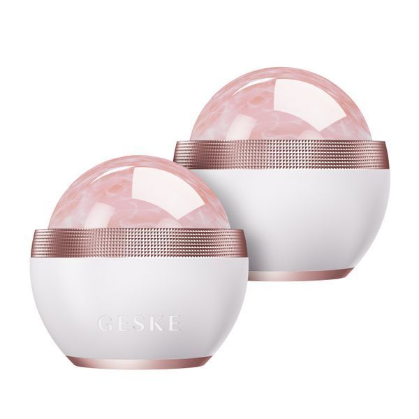 Шариковый массажер с розовым кварцем GESKE&nbsp;SmartAppGuided&nbsp;Rose&nbsp;Quartz&nbsp;Depuffing&nbsp;Sphere&nbsp;7in1&nbsp;starlight HB0652