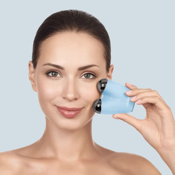 Мікрострумовий підтягувач шкіри обличчя GESKE MicroCurrent Face-Lifter 6 в 1, aquamarine HB0138